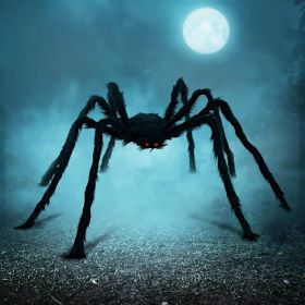 Halloween Outdoor Decorations Giant Spider, 5 Ft Large Spider for Yard Lawn Garden Patio Scary Halloween Outside Decor
