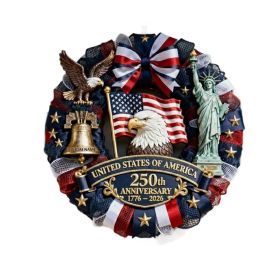 1 pc 250th anniversary of American independence, bald eagle commemorative wooden plaque, home porch decoration, wooden hanging board (Color: 19, size: 20*20*0.5cm)