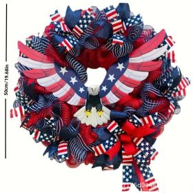 1 pc 250th anniversary of American independence, bald eagle commemorative wooden plaque, home porch decoration, wooden hanging board (Color: 22, size: 40*40*0.5cm)