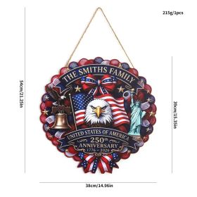 1PC Wooden tags for Independence Day, patriotic American homes, rural areas, wooden walls, door decorations, wooden crafts (Color: 127, size: 30*30*0.5cm)