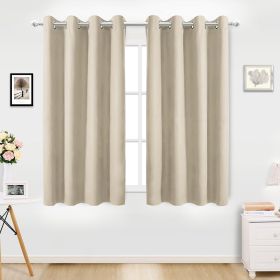 Indoor Blackout Curtain, 1Panel (size: Beige)